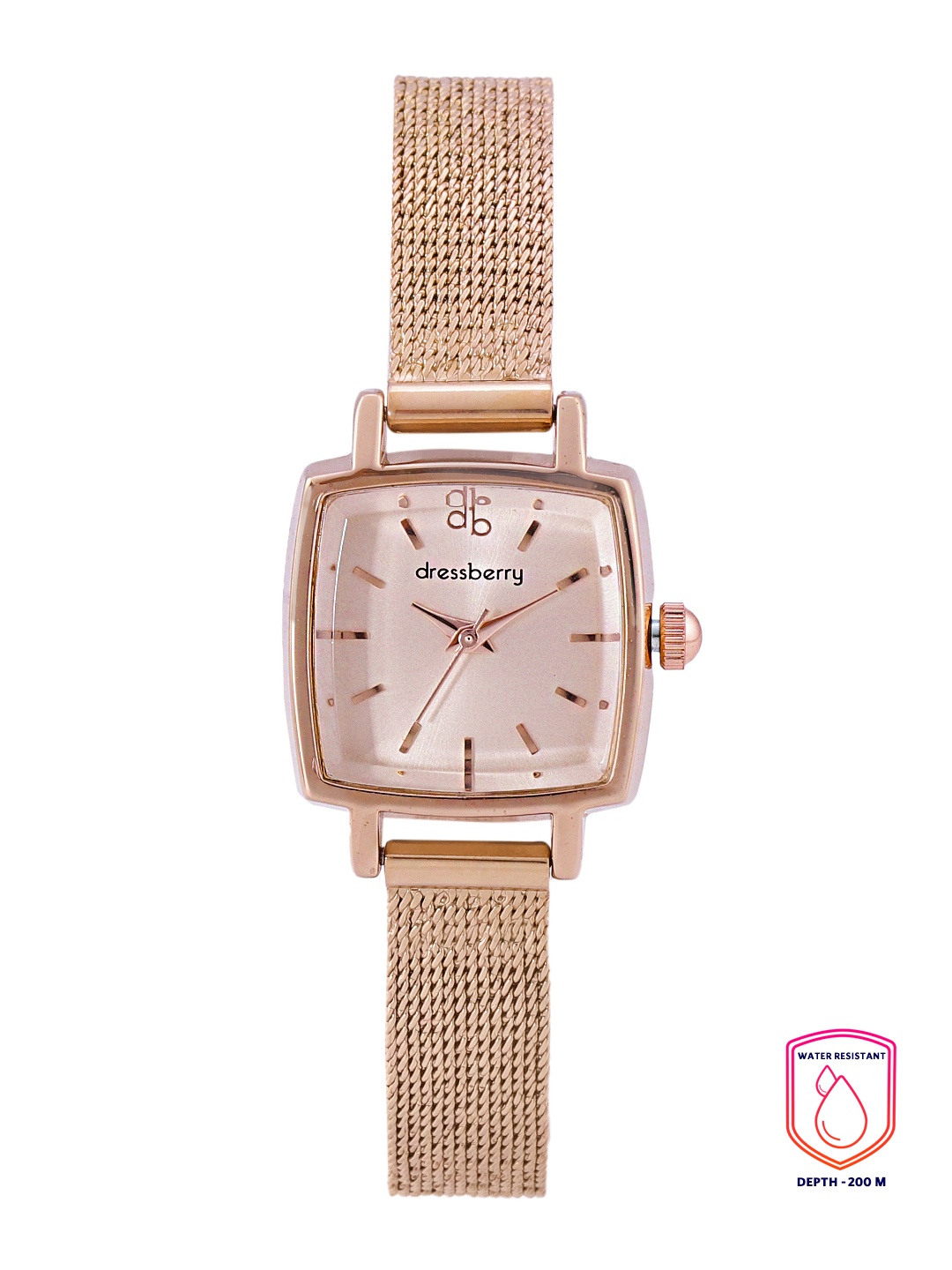 

DressBerry Women Rose Gold-Toned Analogue Watch DB-SS21-1E