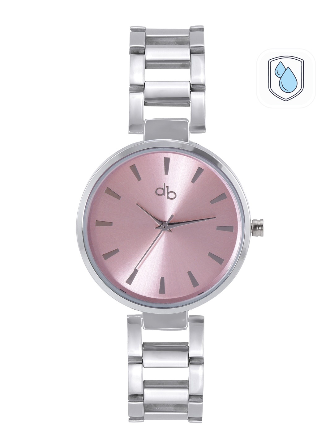 

DressBerry Women Pink Dial & Silver Toned Bracelet Style Analogue Watch DB-SS21-7H