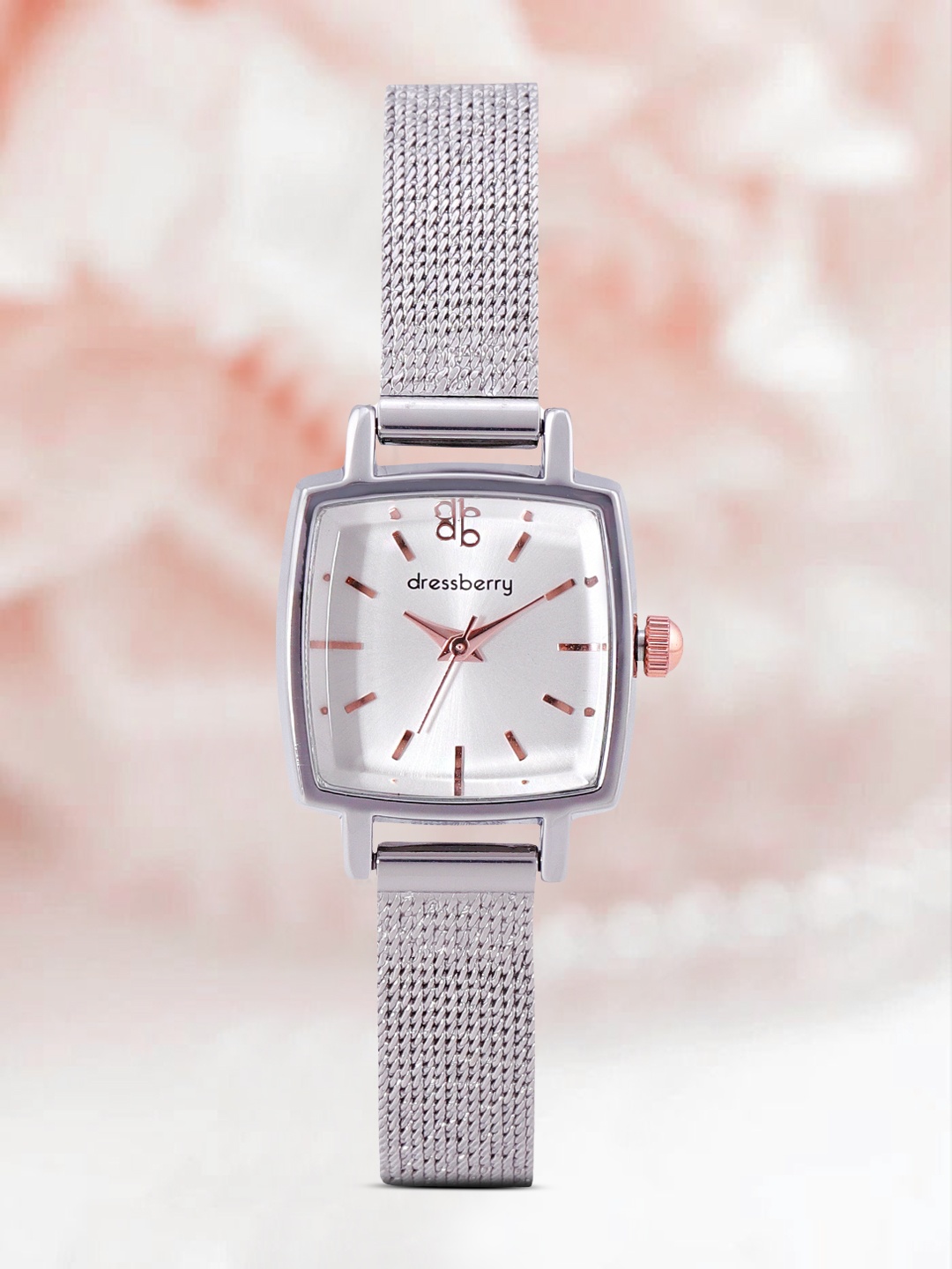 

DressBerry Women Silver-Toned Dial Analogue Watch DB-SS21-1D-