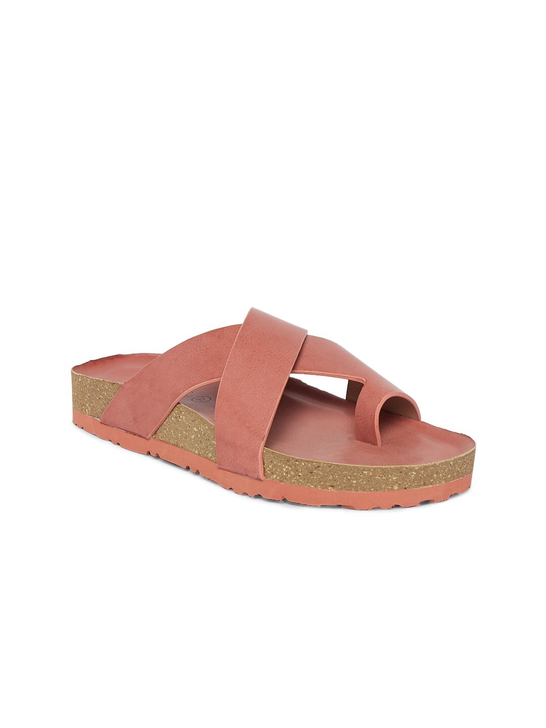 

Forever Glam by Pantaloons Women Coral Solid Open Toe Flats