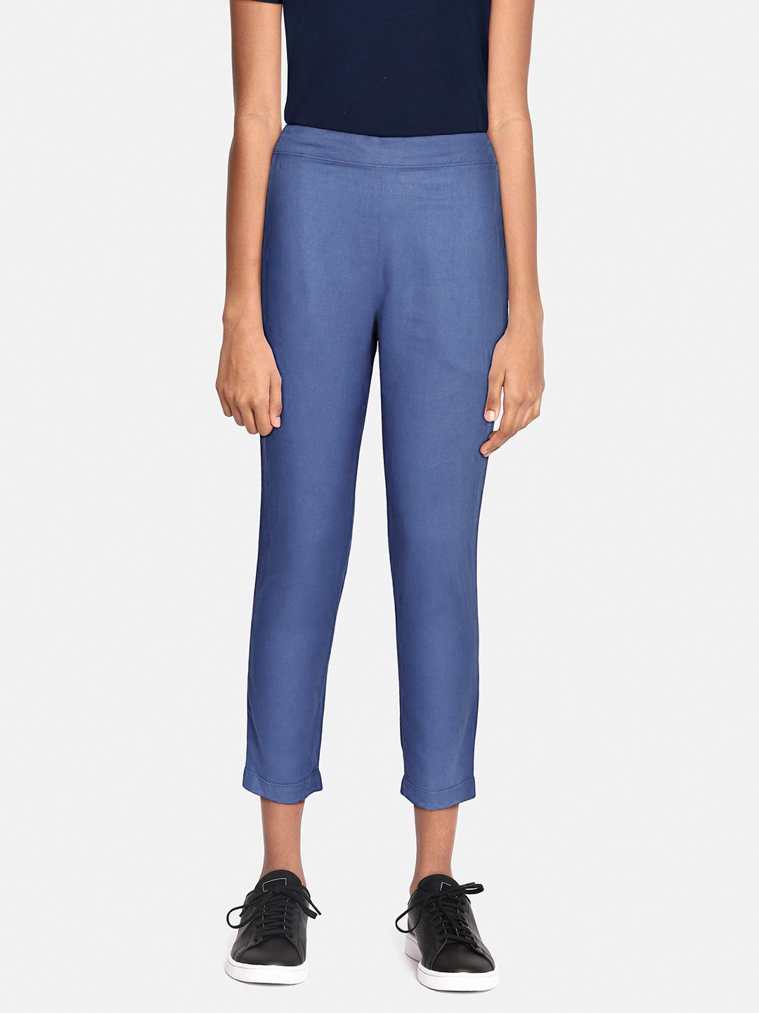

AND Girls Blue Tapered Fit Trousers
