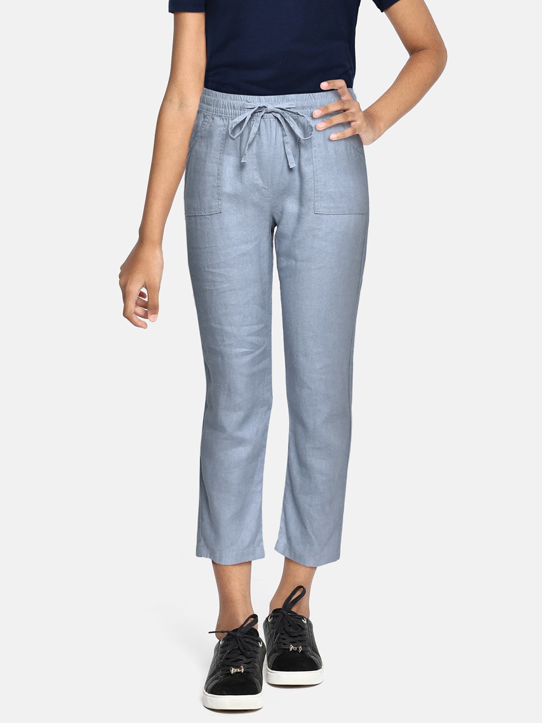 

AND Girls Blue Pleated Trousers