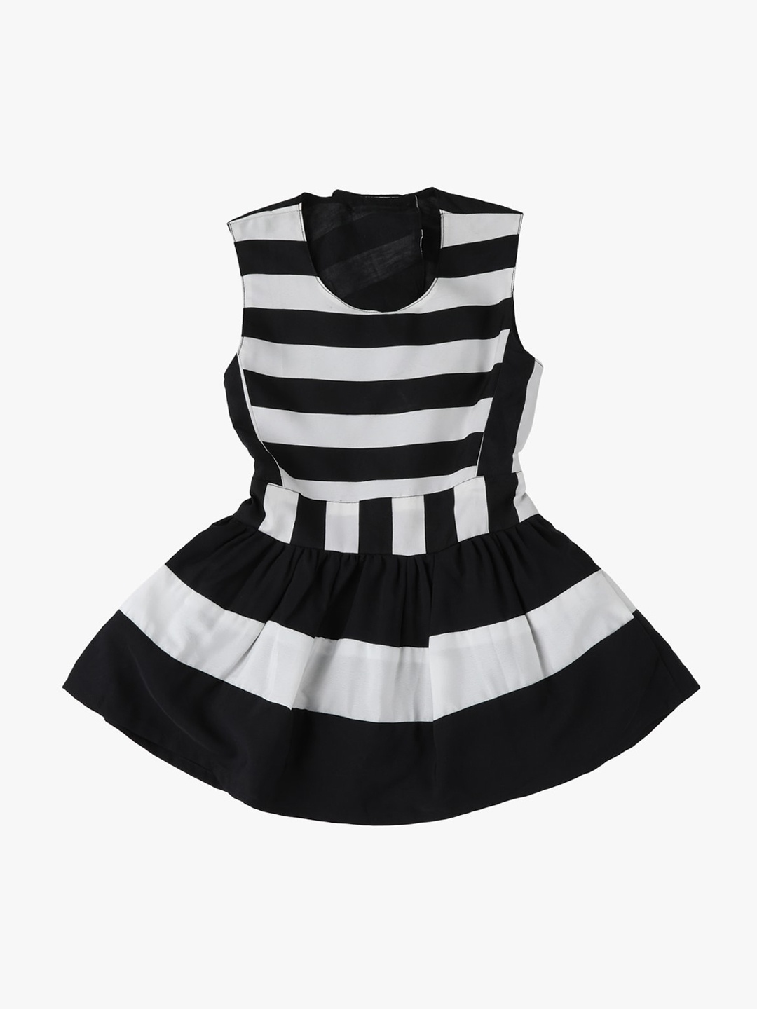 

Kids On Board Black Striped Dress