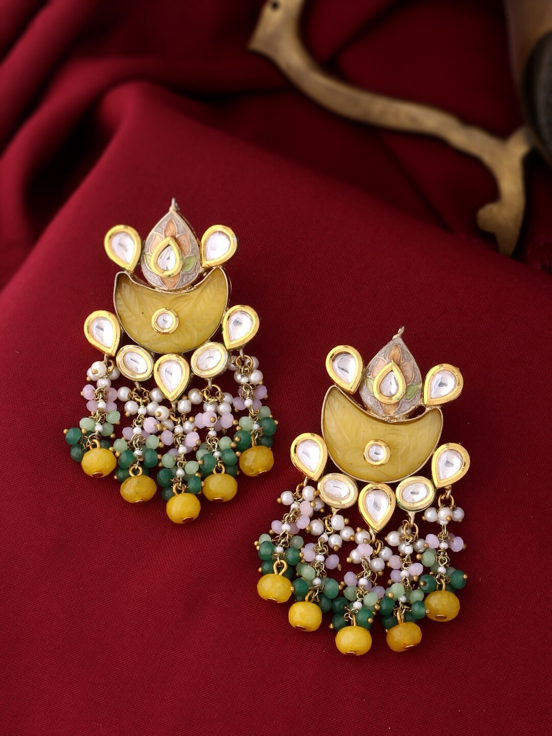

THE AAB STUDIO Yellow Contemporary Drop Earrings