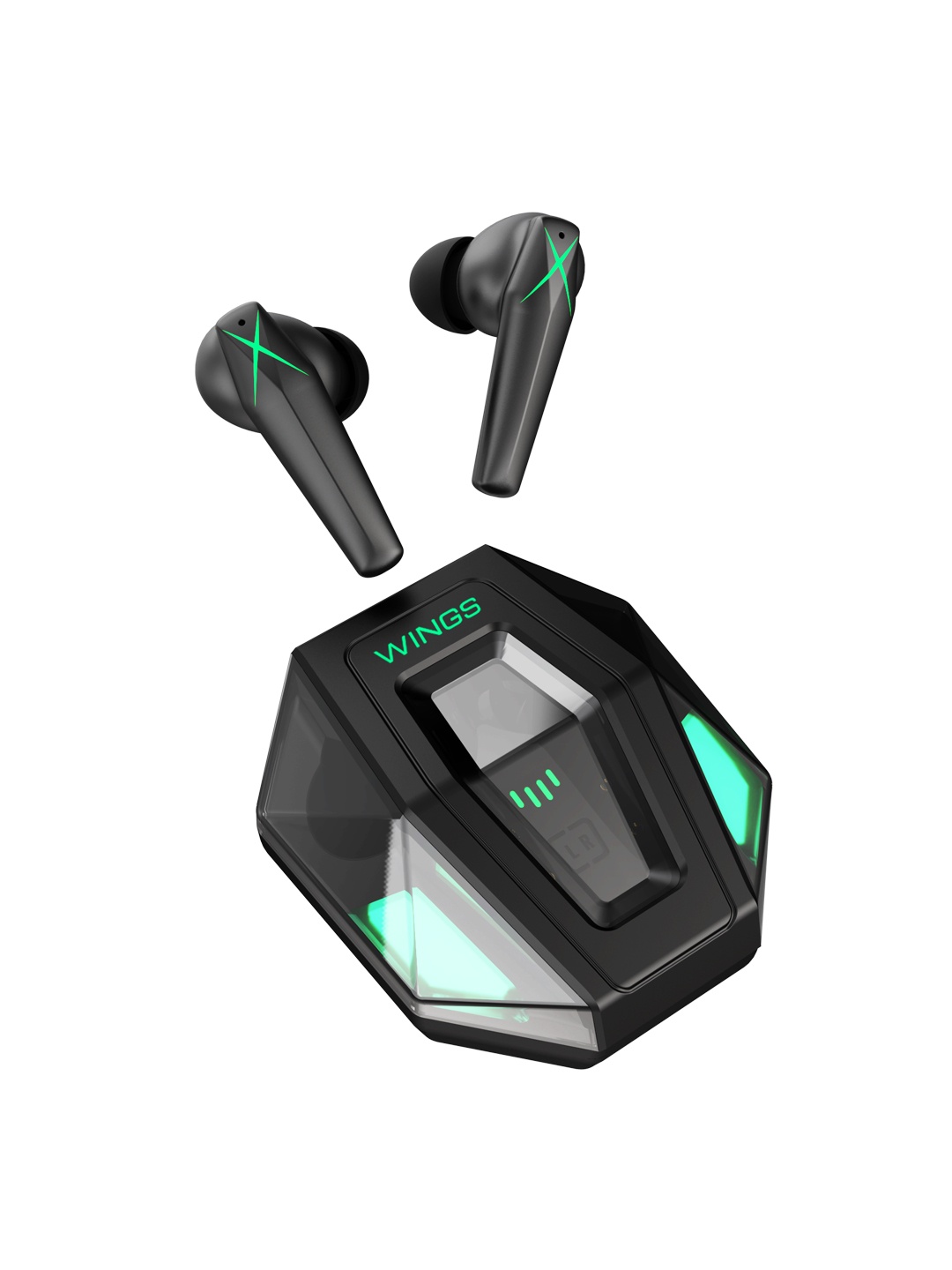 

WINGS Black X-Fire Gaming TWS With 65 MS Latency And Gaming Mode Earbuds