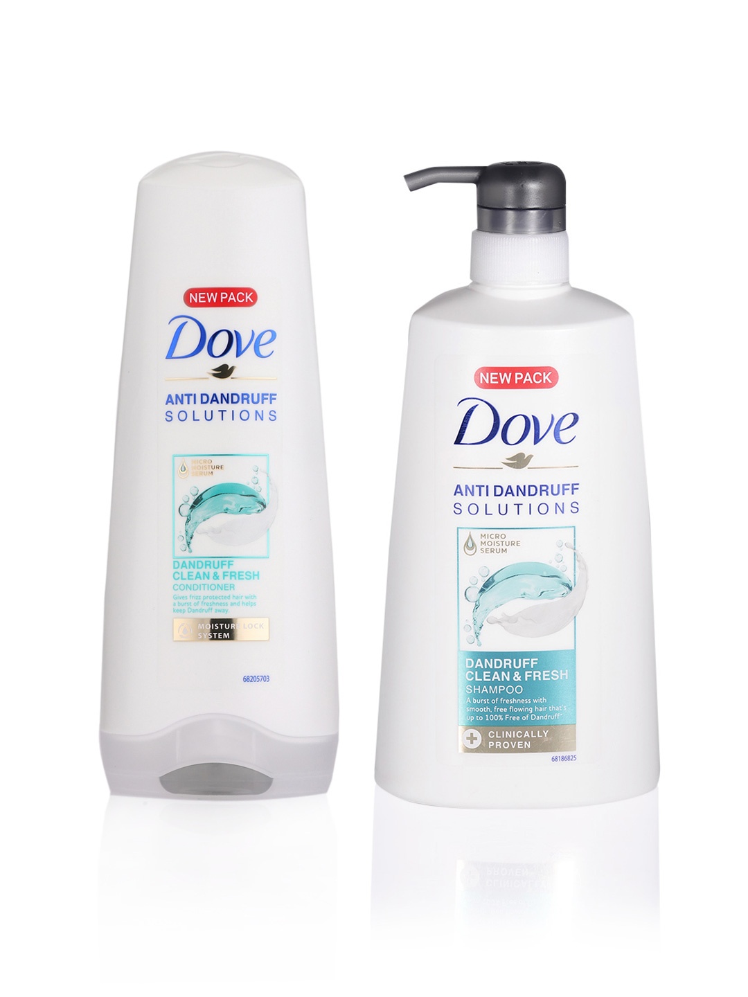 

Dove Set of Dandruff Clean & Fresh Shampoo & Conditioner, White