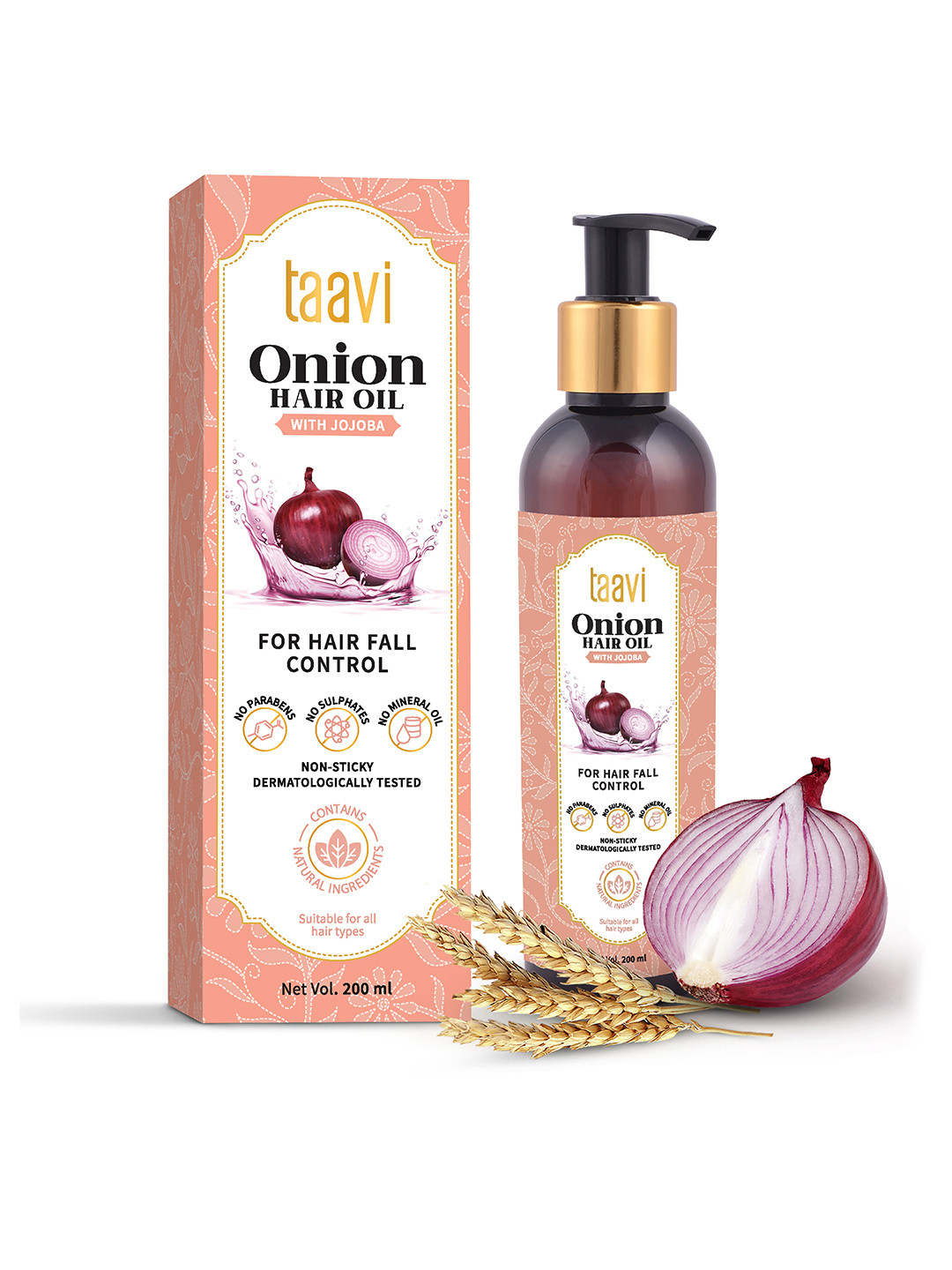 

Taavi Onion Hair Oil 200 ml, Pink