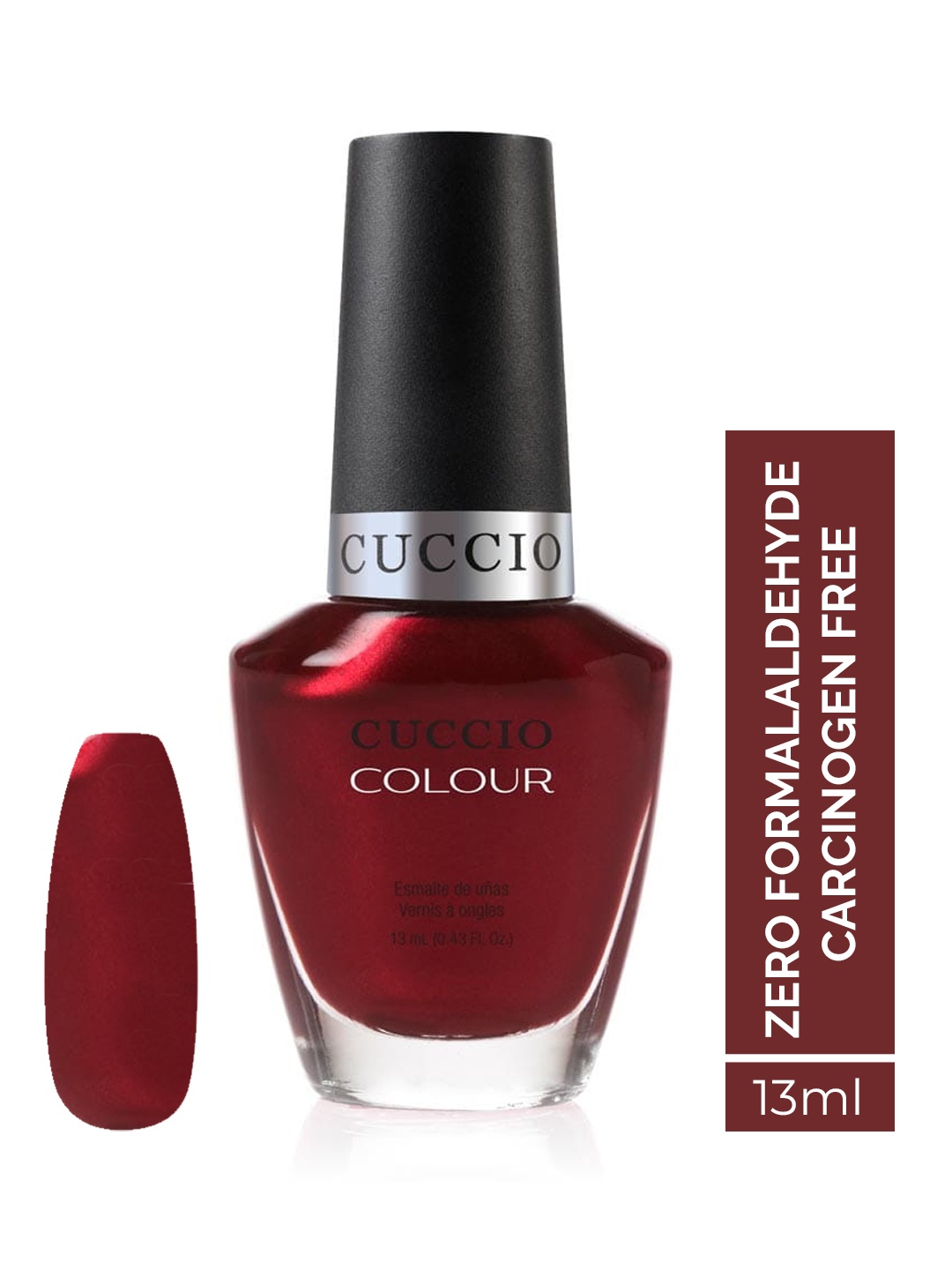 

Cuccio Colour Nail Enamel - Moscow red square 25-Free Formula 13 ml, Burgundy