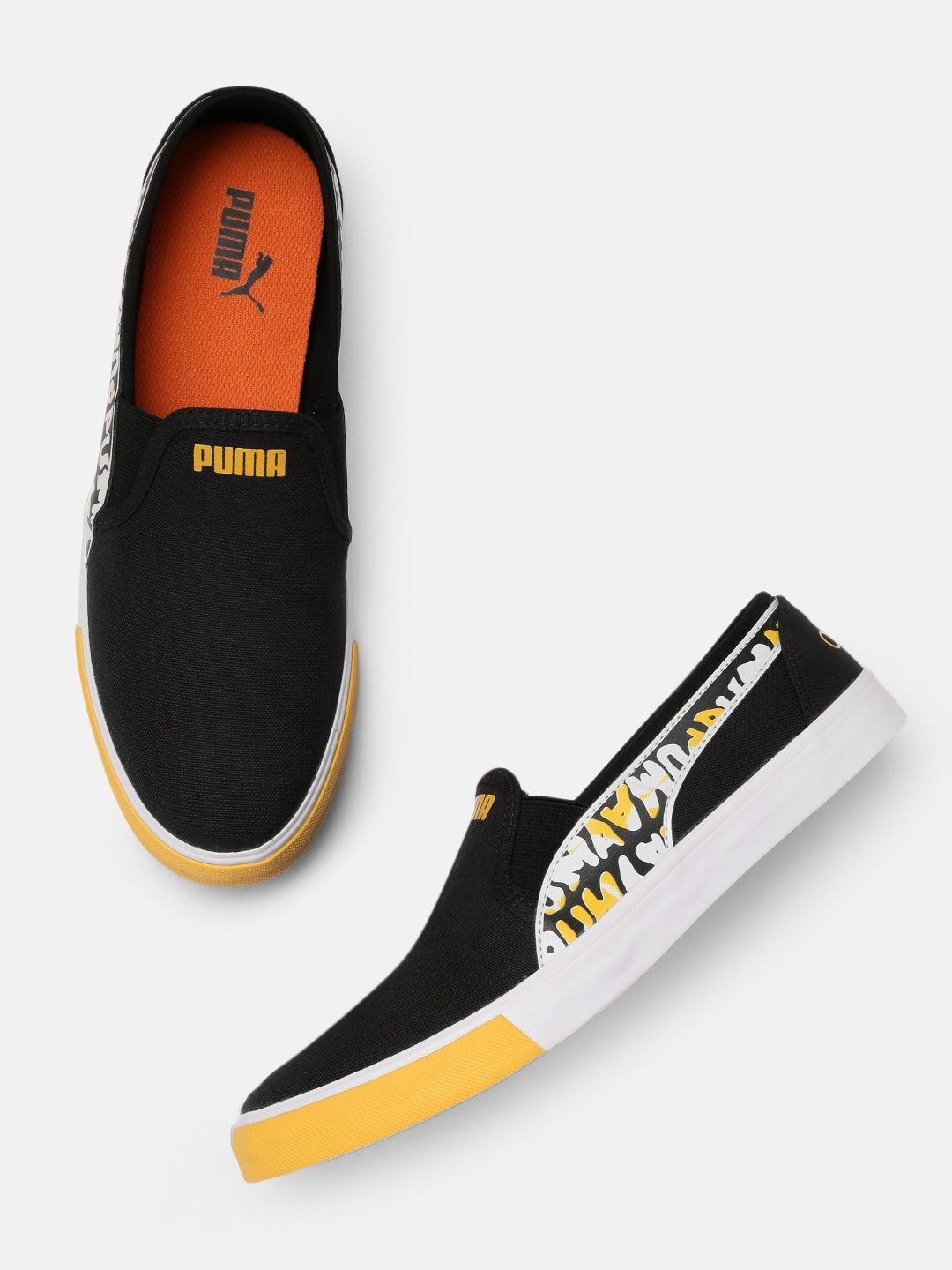 

one8 x PUMA Unisex Black &Yellow Vivid One8 v2 IDP Sneakers