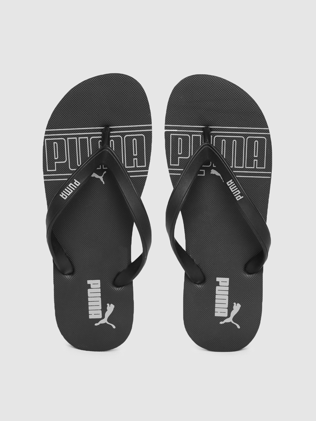 

Puma Men Black White Neon 5 Printed Thong Flip-Flops