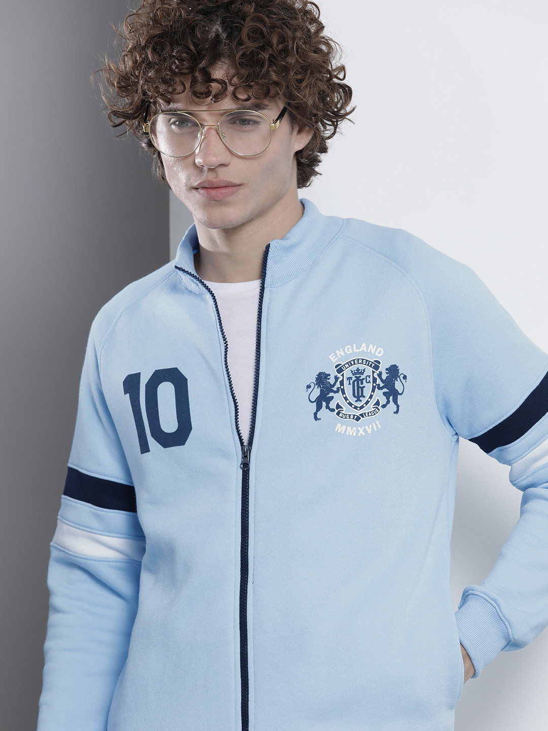 

The Indian Garage Co Men Blue Sweatshirt