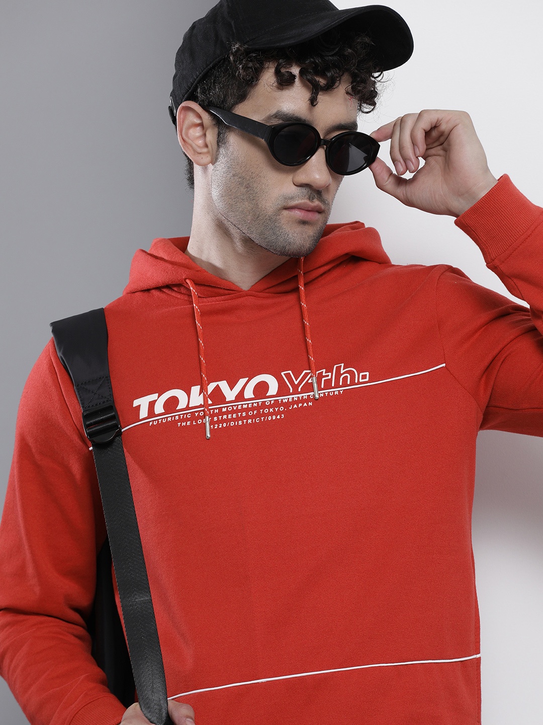 

The Indian Garage Co Men Red Hooded Sweatshirt