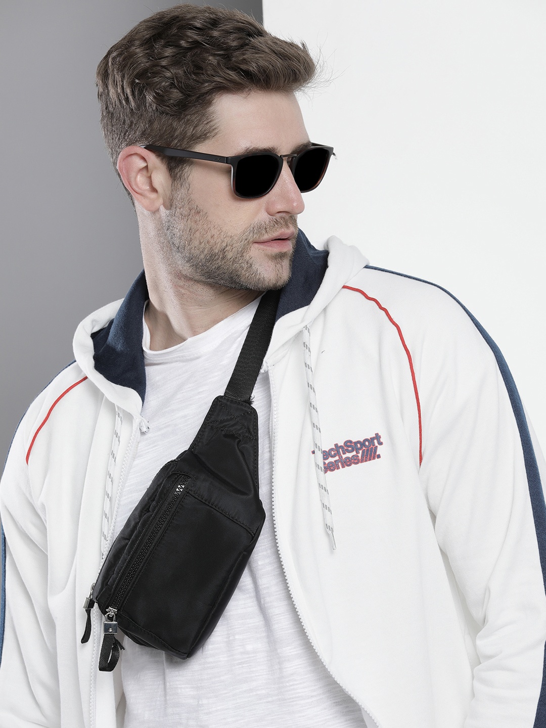 

The Indian Garage Co Men White Hooded Sweatshirt