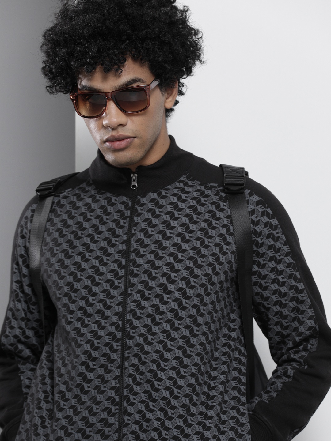 

The Indian Garage Co Men Black Printed Sweatshirt