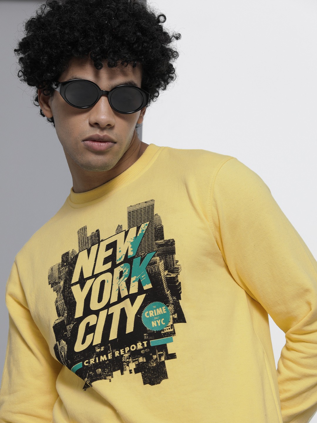 

The Indian Garage Co Men Yellow Sweatshirt