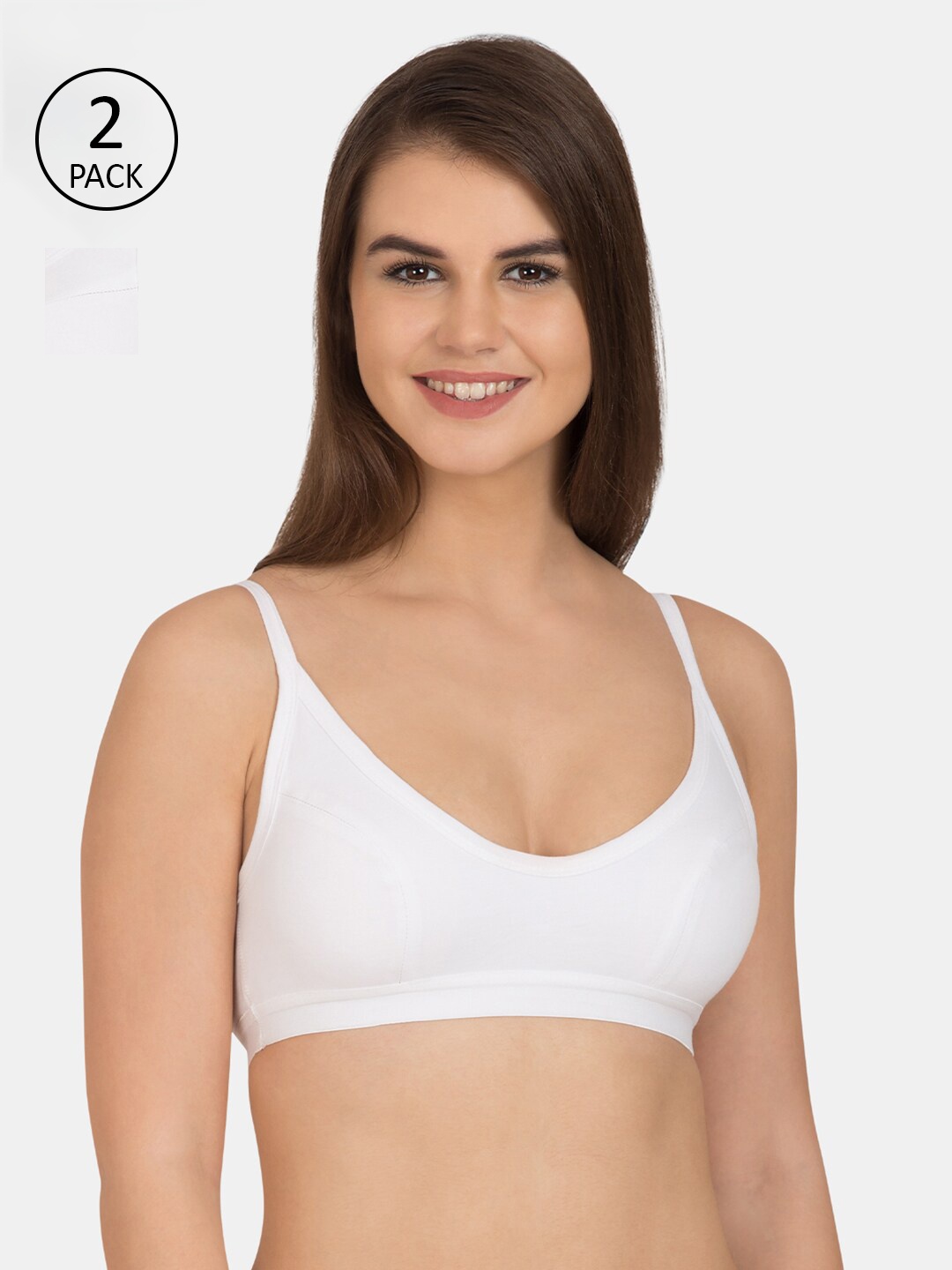 

Tweens Women Pack of 2 White Beginners Bra