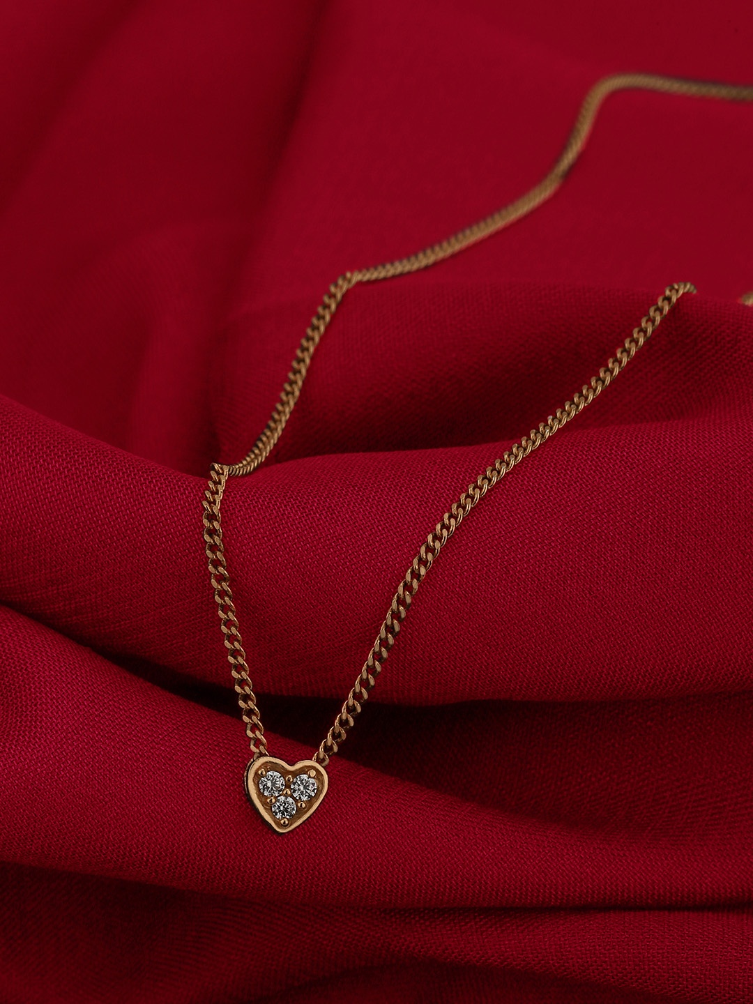 

Carlton London Rose Gold Brass Rose Gold-Plated Handcrafted Necklace