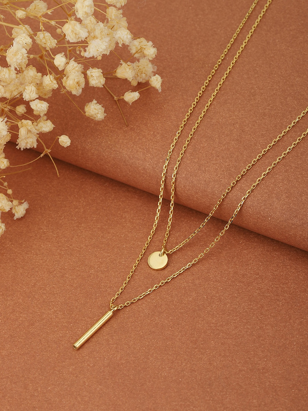 

Carlton London Gold-Plated Layered Necklace