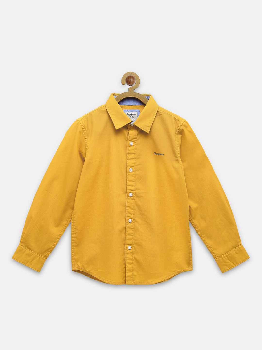 

Pepe Jeans Boys Yellow Pure Cotton Casual Shirt
