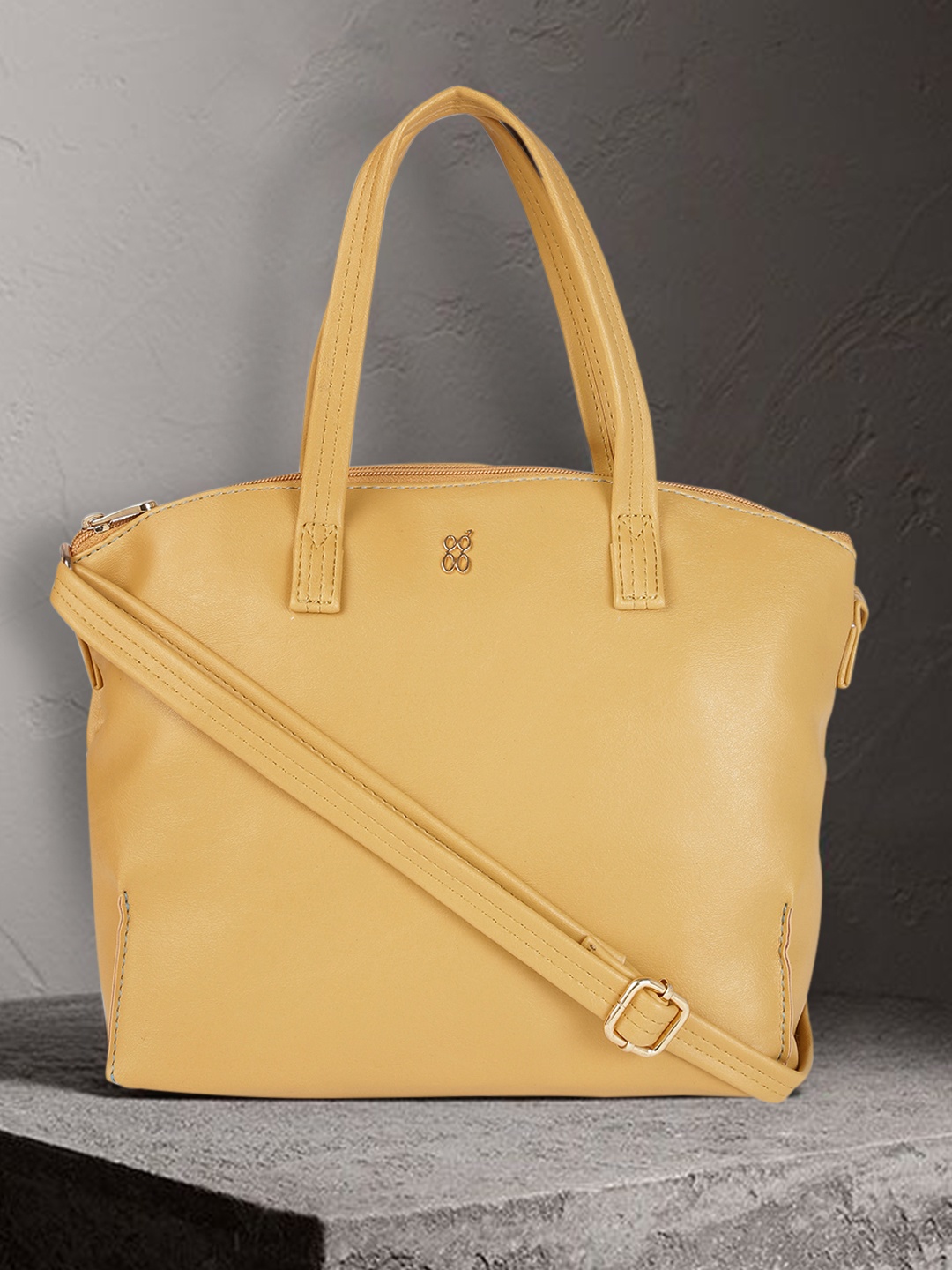 

Baggit Yellow Structured Shoulder Bag