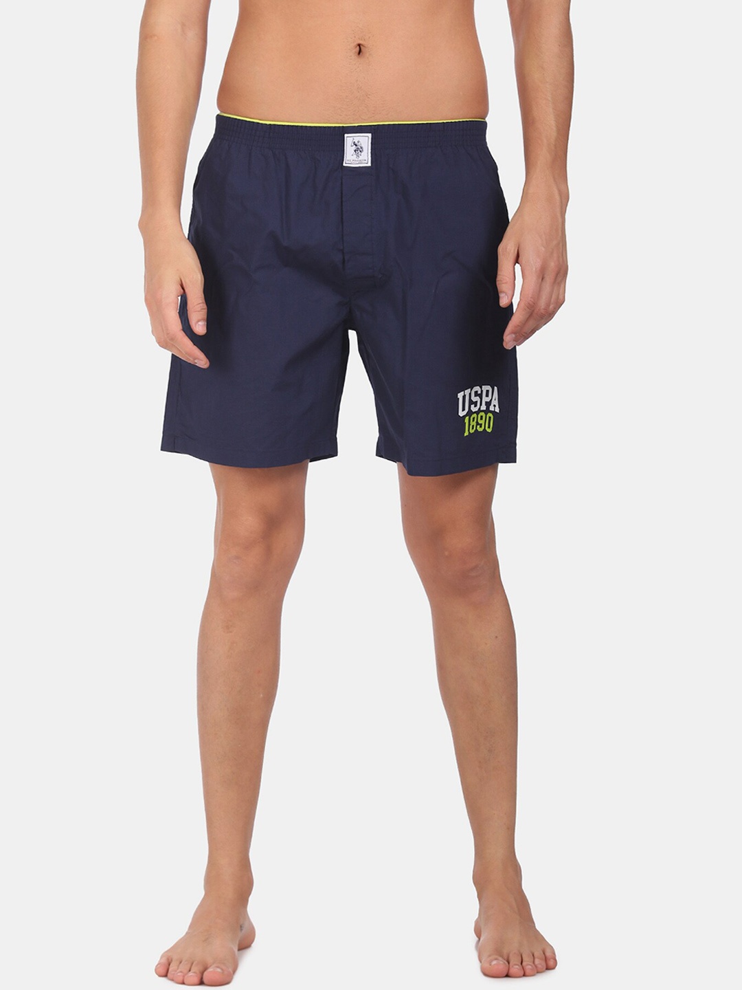 

U.S. Polo Assn. Men Blue Solid Pure Cotton Boxer IYAA-195-PL