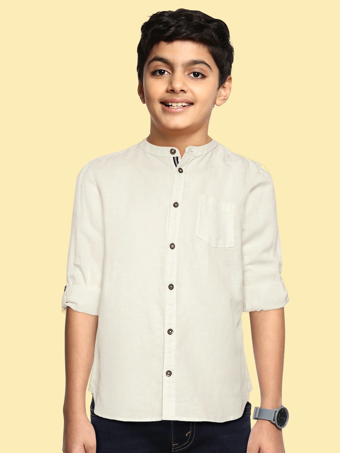 

Marks & Spencer Boys White Opaque Casual Shirt