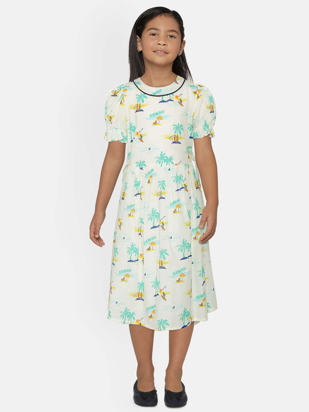 

Bella Moda White Floral Dress