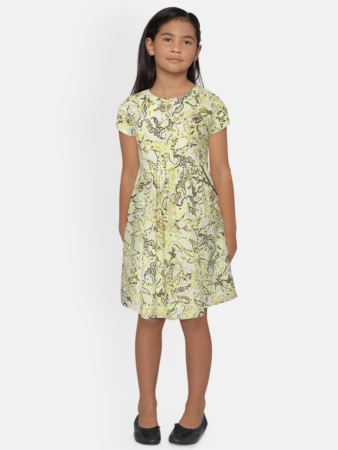 

Bella Moda White Fit & Flair Dress