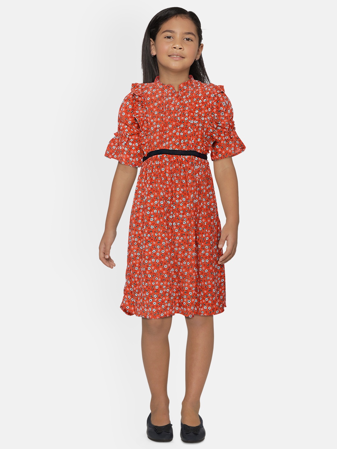 

Bella Moda Red Floral Dress