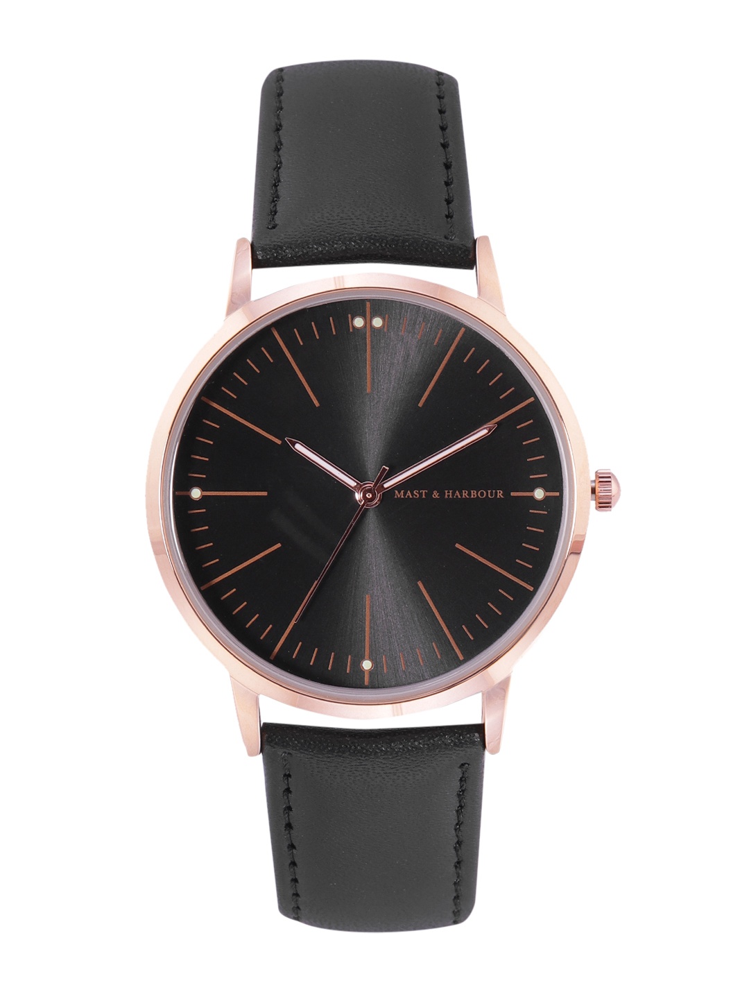 

Mast & Harbour Men Black Analogue Watch AW-MH-2A