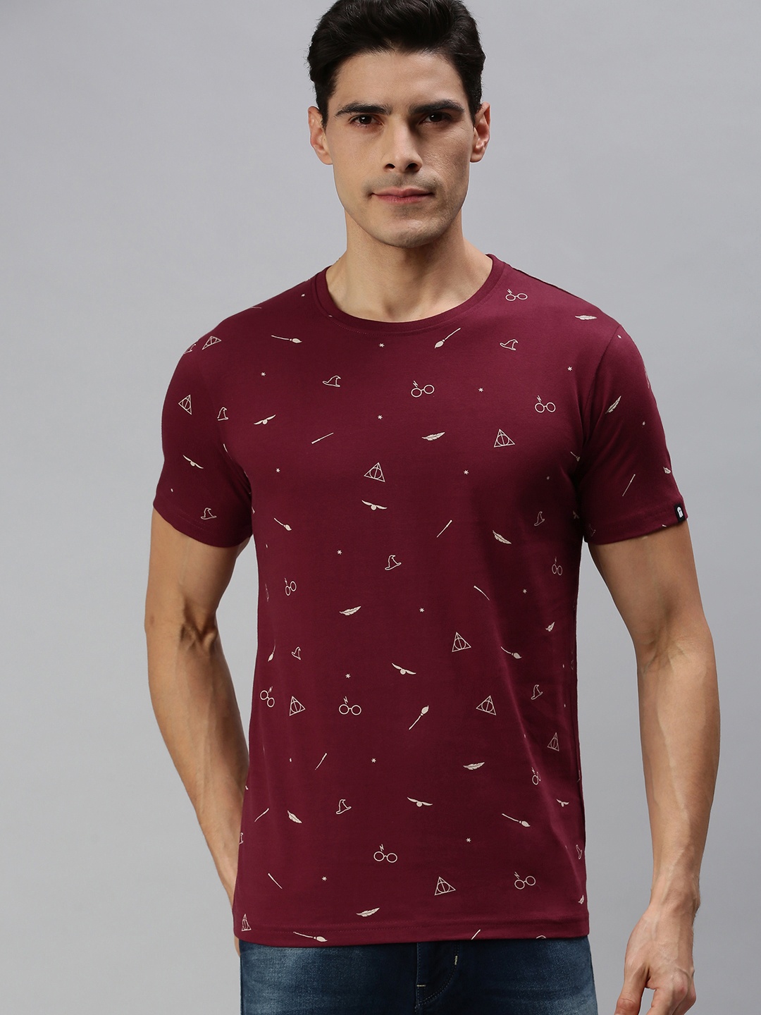 

The Souled Store Unisex Maroon Harry Potter Printed T-shirt