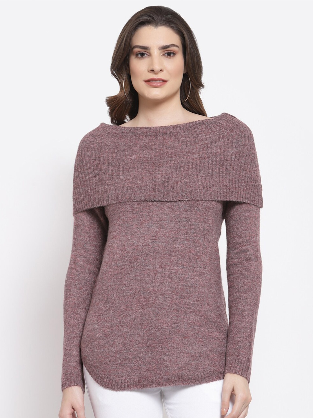 

Mafadeny Women Mauve Pullover