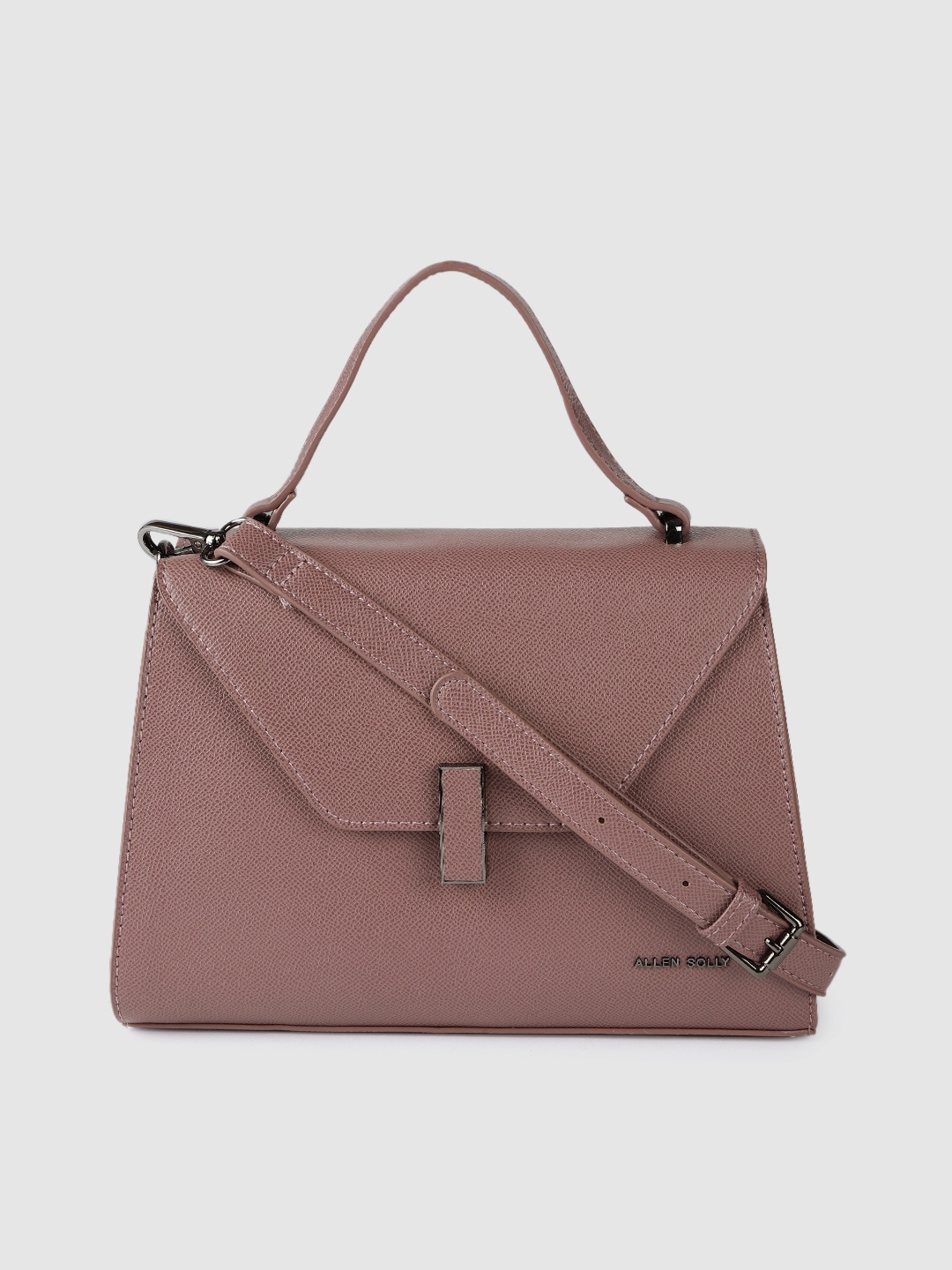 

Allen Solly Women Lavender Solid Structured Satchel