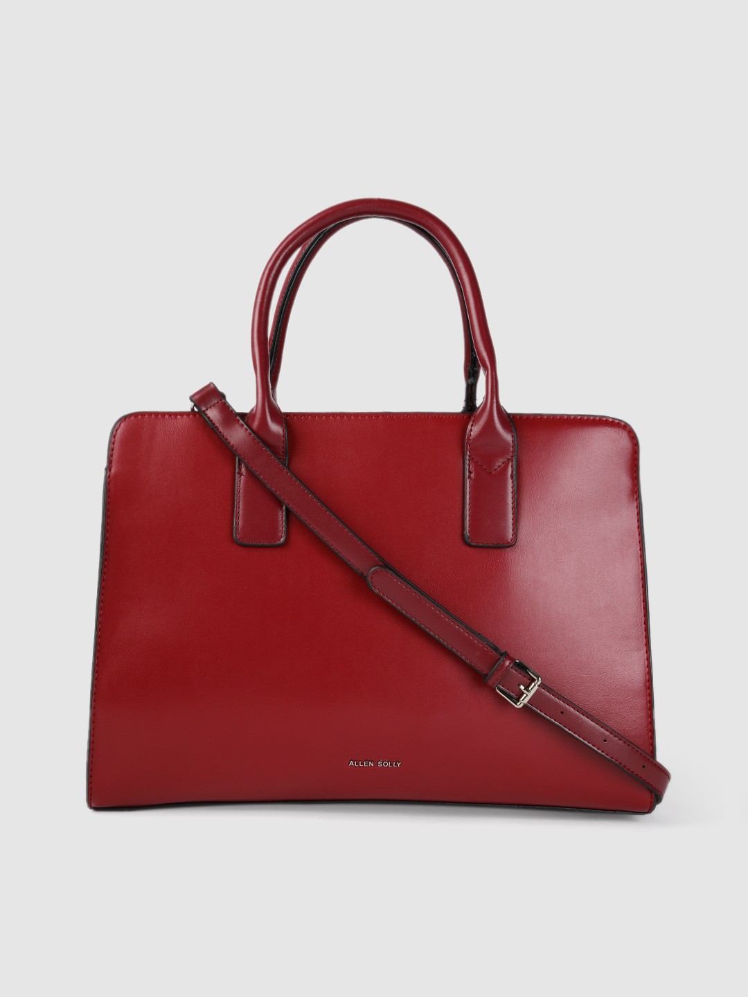 

Allen Solly Burgundy Solid Handheld Bag