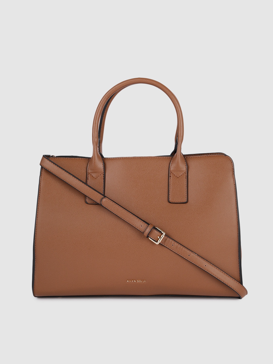 

Allen Solly Brown Solid Handheld Bag