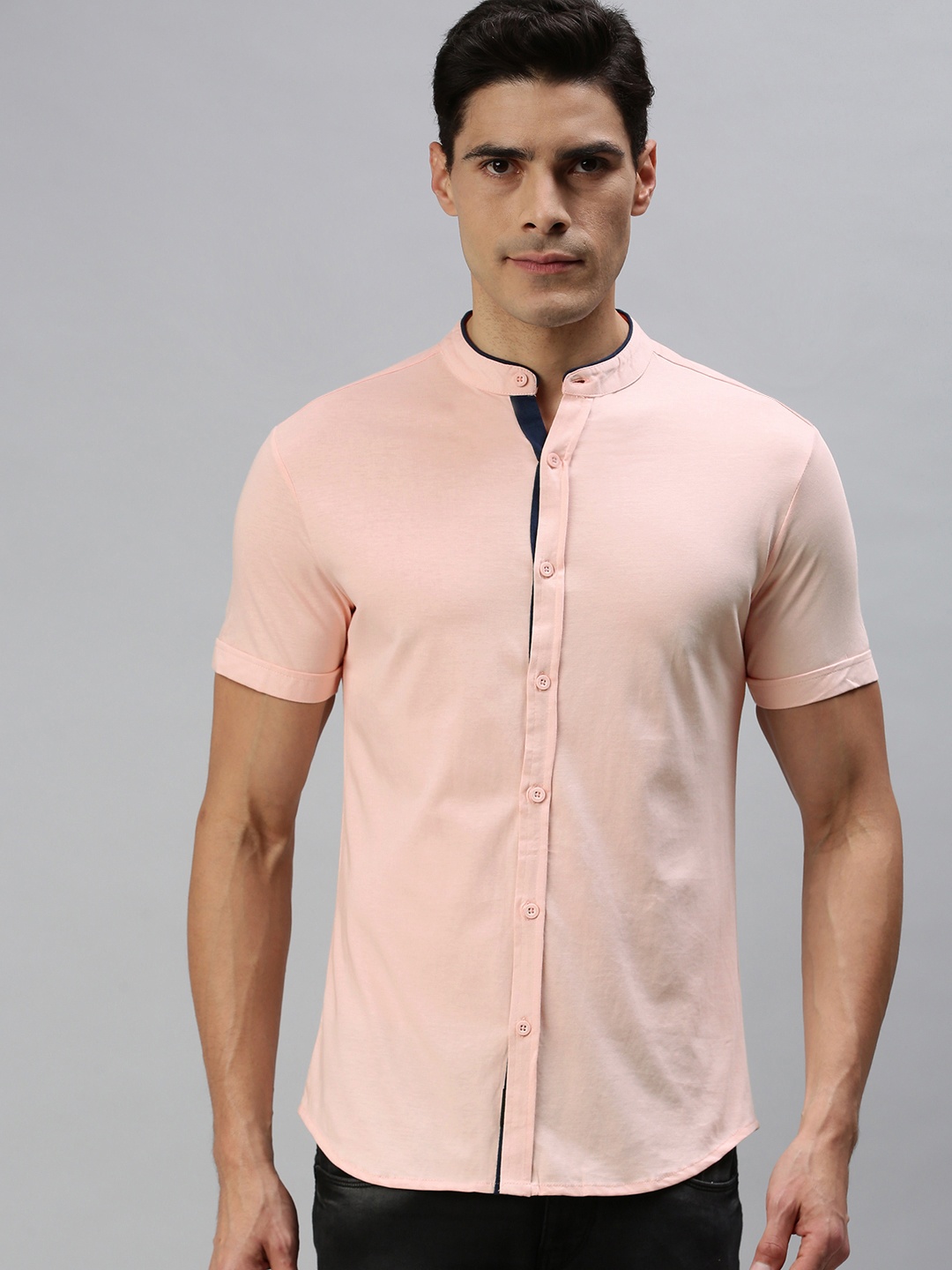 

The Souled Store Men Peach-Coloured Opaque Casual Shirt