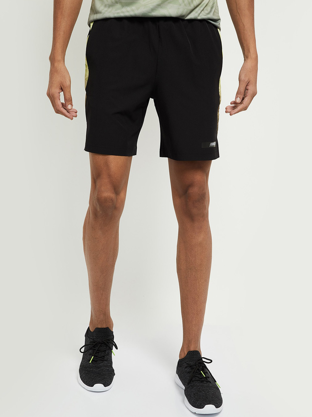 

max Men Black Sports Shorts