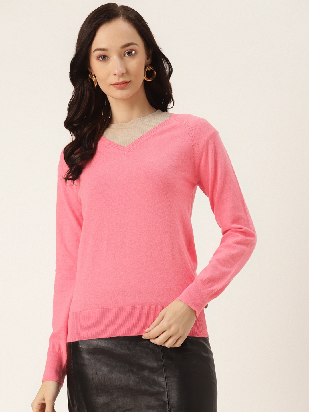 

Madame Women Pink Pullover