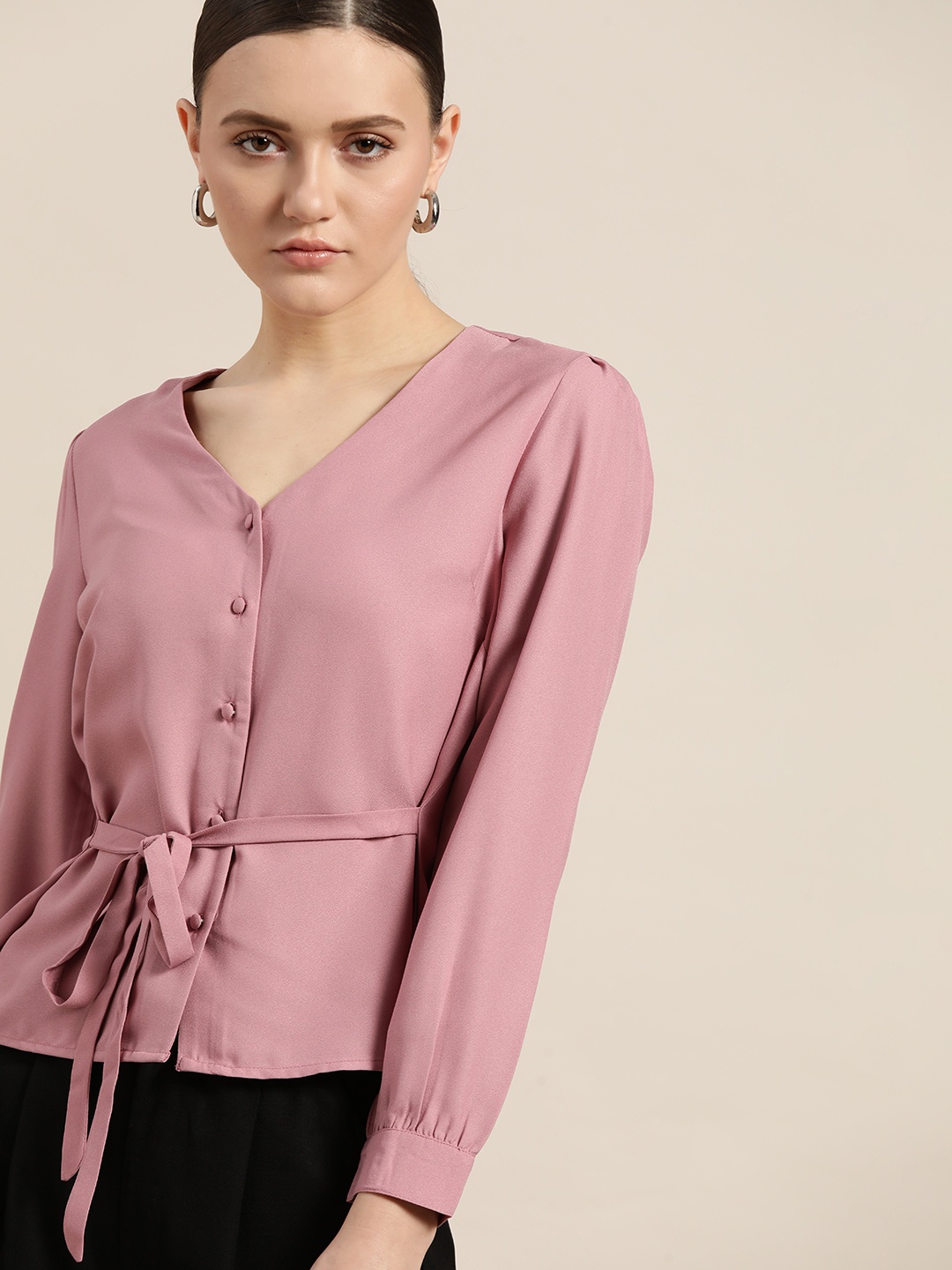 

her by invictus Women Mauve Casual Shirt