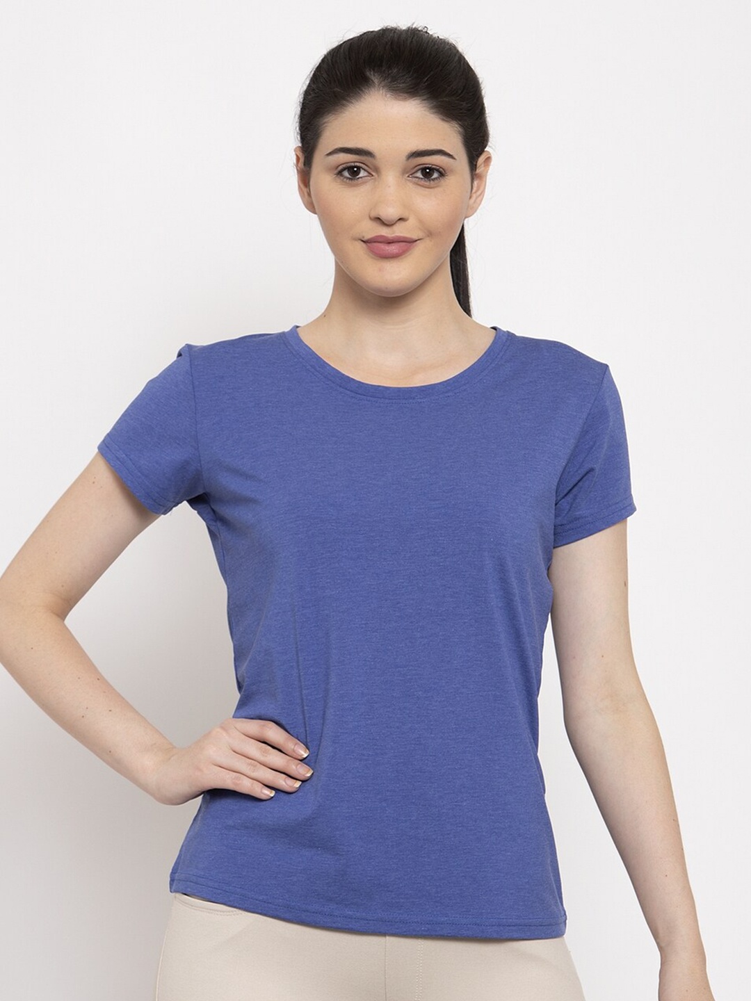 

Prag & Co Women Blue T-shirt