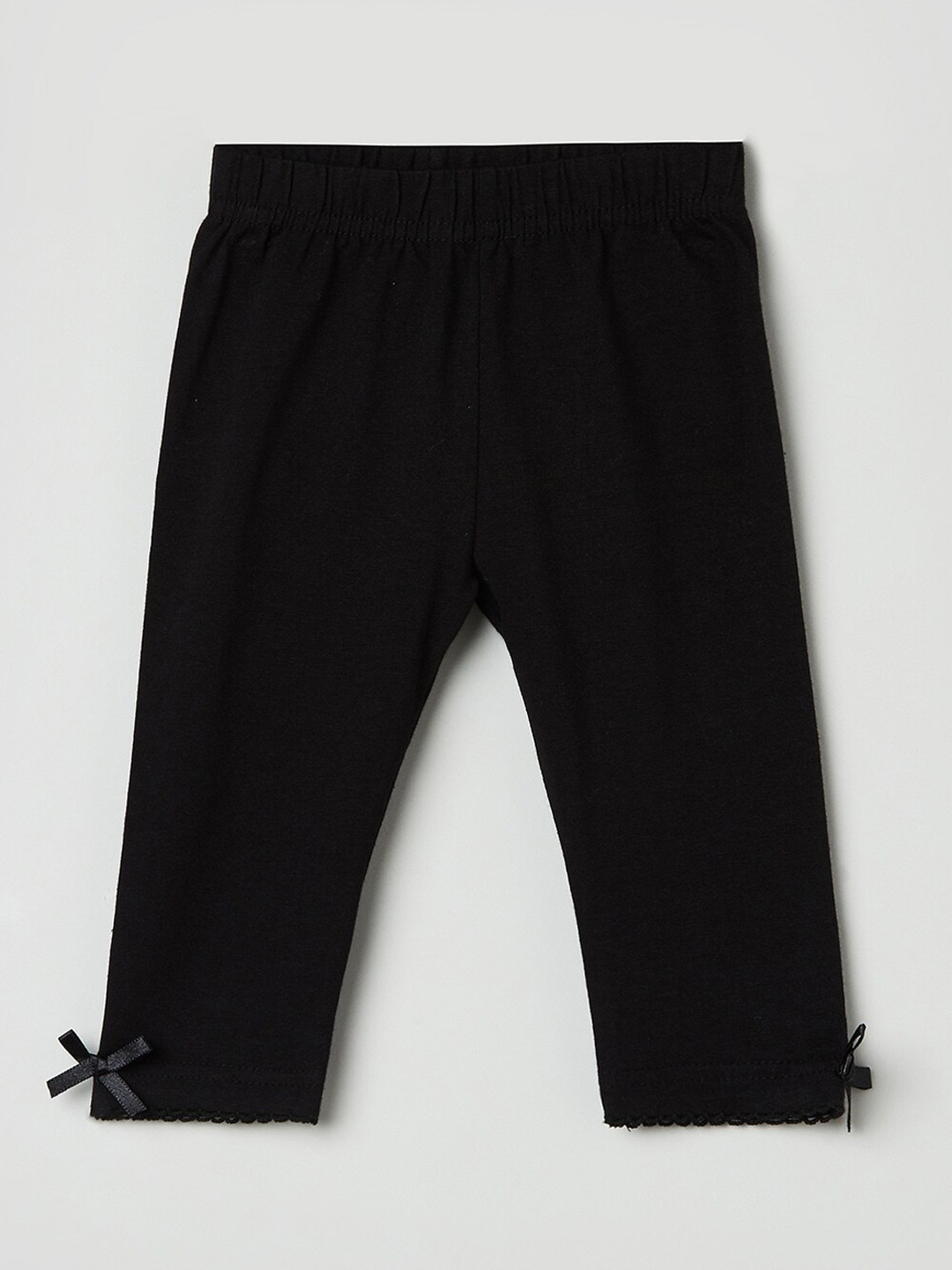 

max Girls Black Solid Leggings
