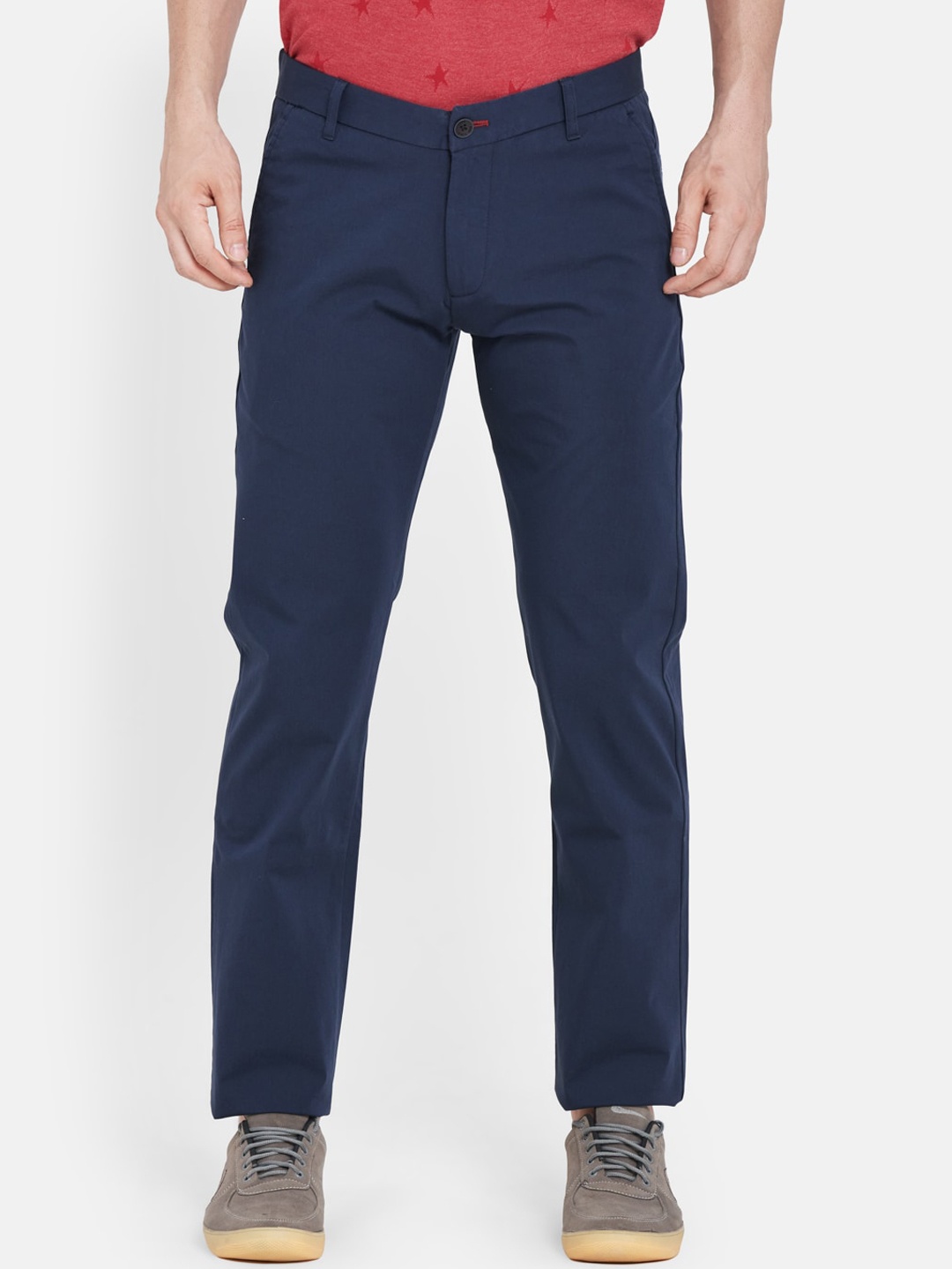 

Duke Men Blue Slim Fit Chinos Trousers