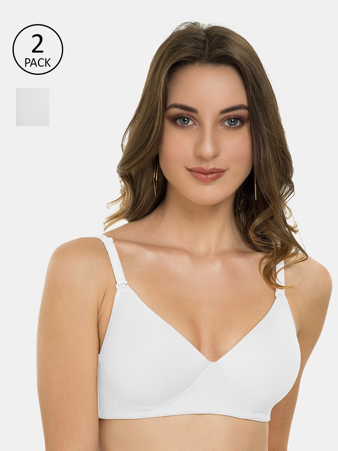 

Tweens Off White Set of 2 Solid Heavily Padded T-shirt Bras