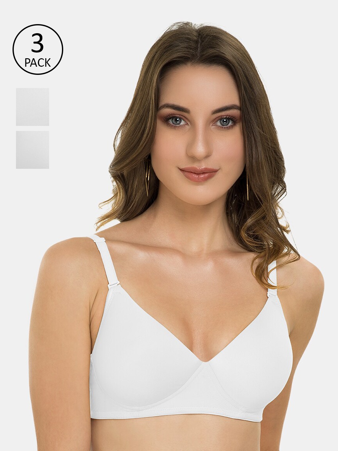 

Tweens Pack of 3 Off White T-shirt Bra-Heavily Padded TW-91570-3PC-OFFW