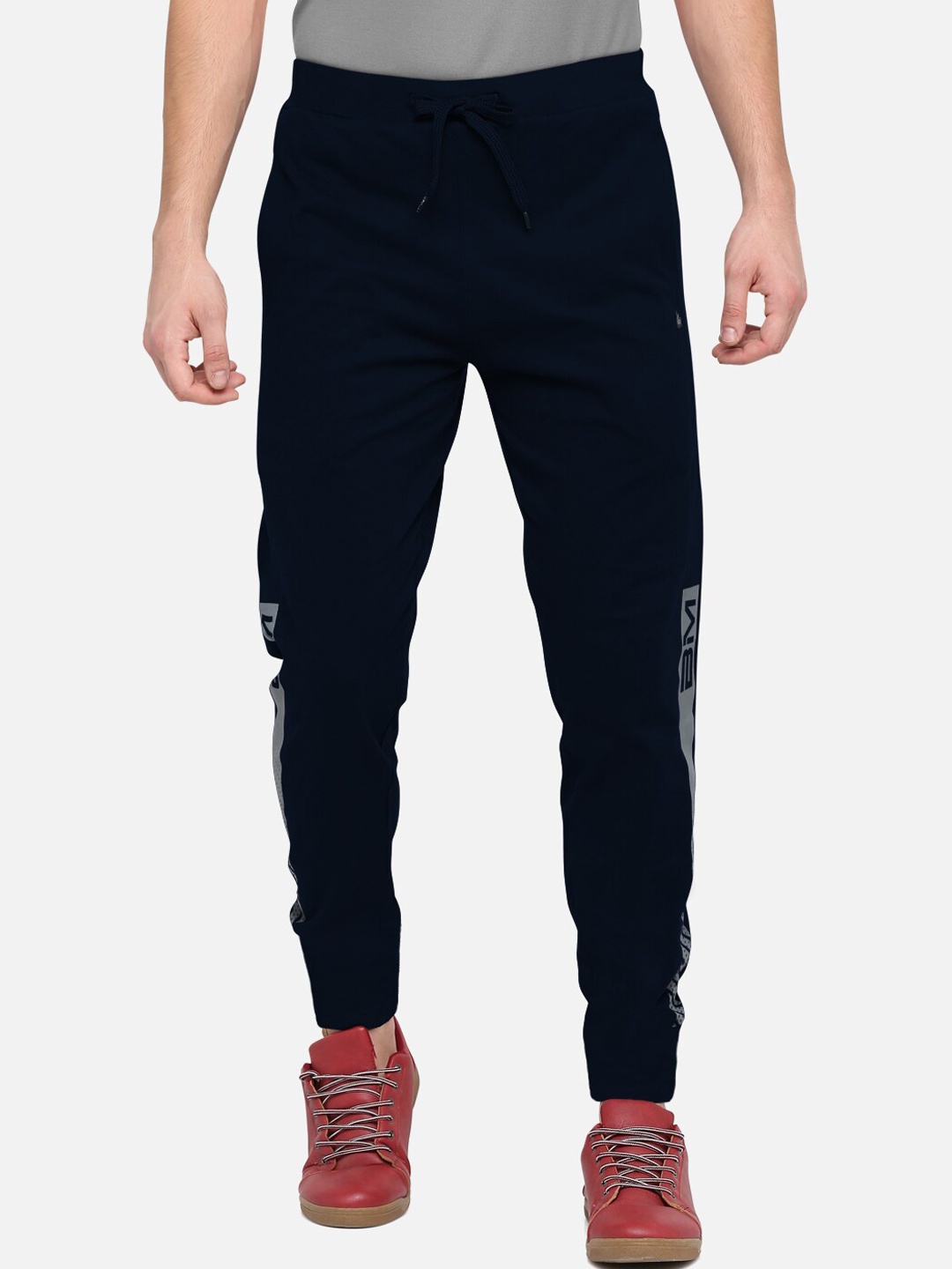 

BULLMER Men Navy Blue Lycra Track Pants