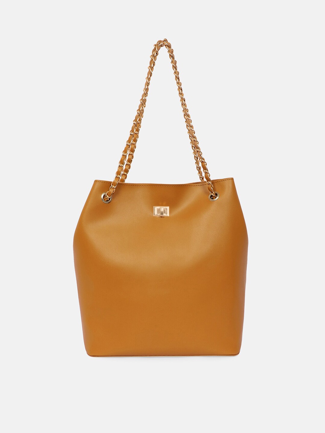 

Bagsy Malone Brown PU Bucket Shoulder Bag