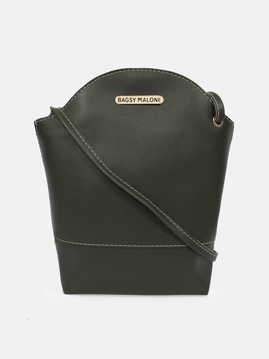 

Bagsy Malone Green PU Structured Sling Bag