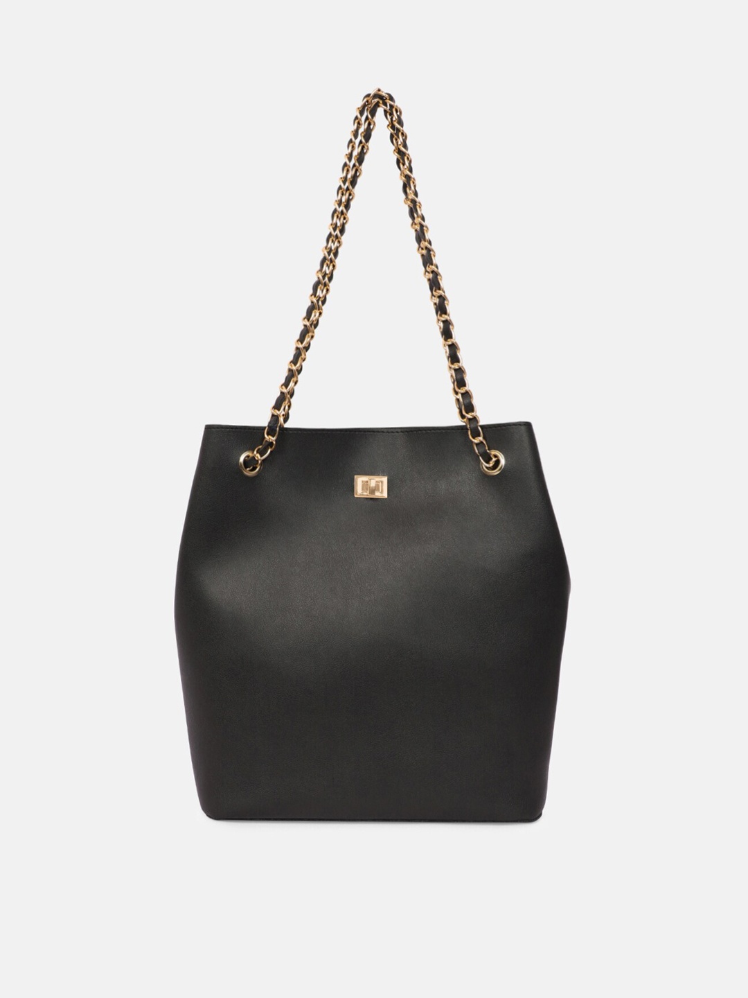 

Bagsy Malone Black PU Bucket Shoulder Bag