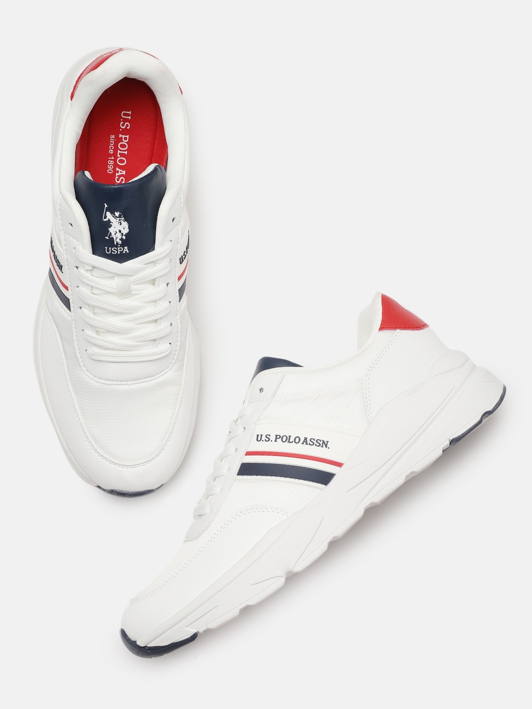 

U.S. Polo Assn. Men Off White Pret Sneakers