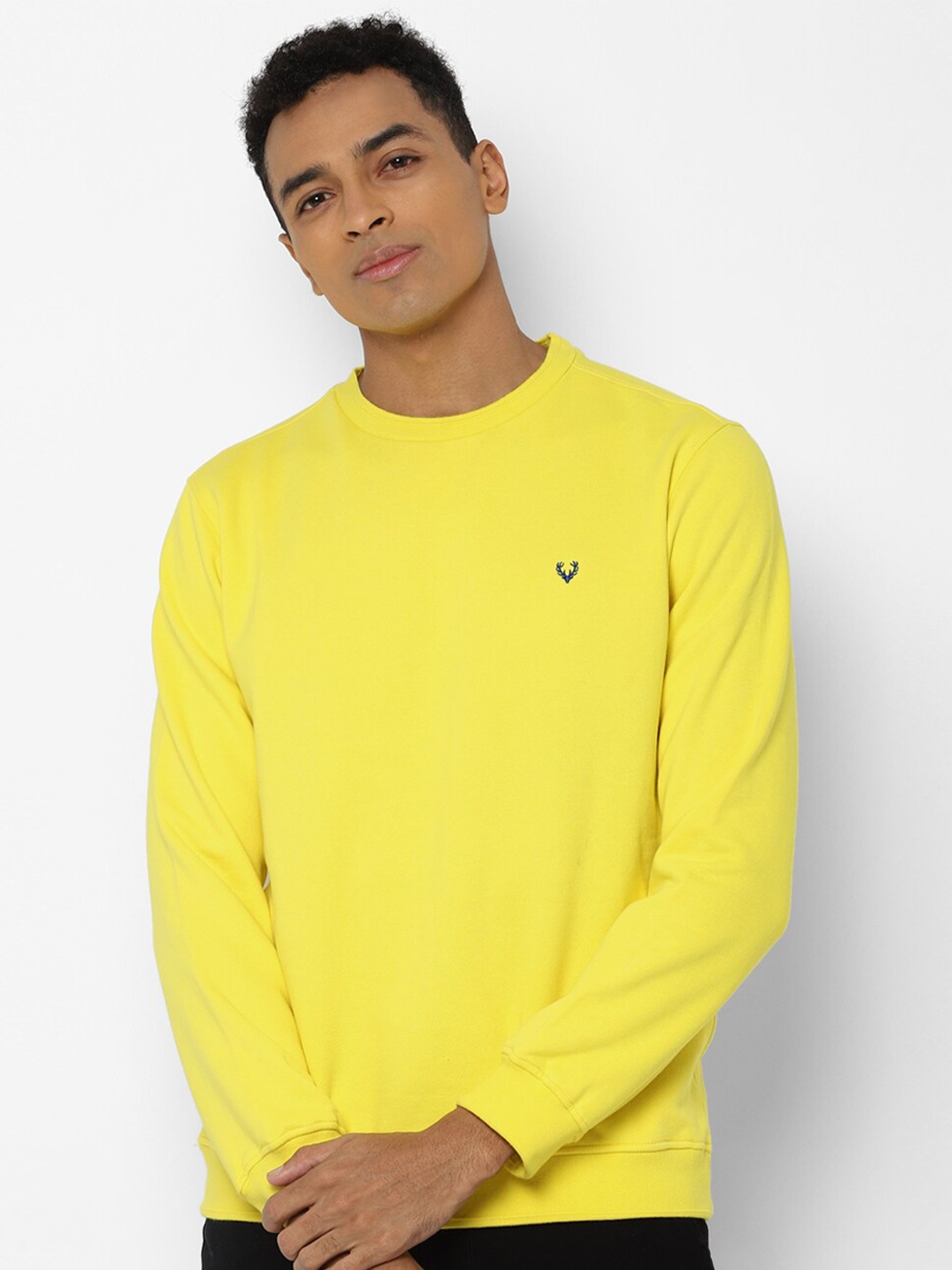 

Allen Solly Men Yellow Sweatshirt